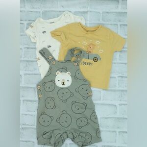 Pekkle, 3 pc overall bears set 🐻